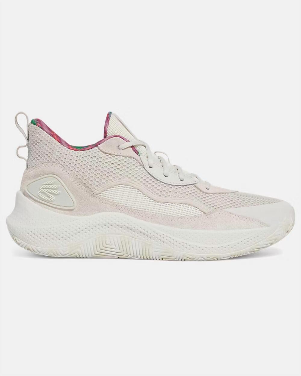 NEW UNDER ARMOUR kid's grade school curry 3z7 suede basketball shoe in white cla